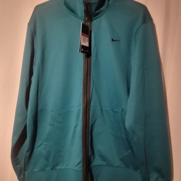 NIKE THERMA FLEX SHOWTIME HOODIE SIZE Large Aqua CK6548-381 - Picture 1 of 8